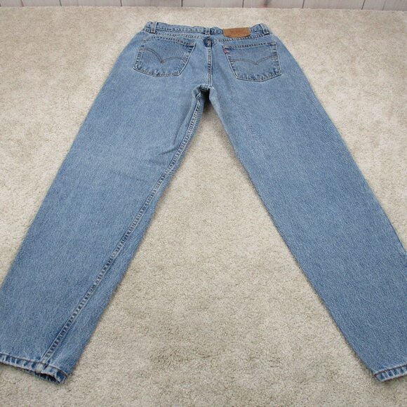 VINTAGE Levis 560 Loose Fit Straight Leg Womens 12R Blue Denim 30x31 USA 90s - Picture 1 of 14